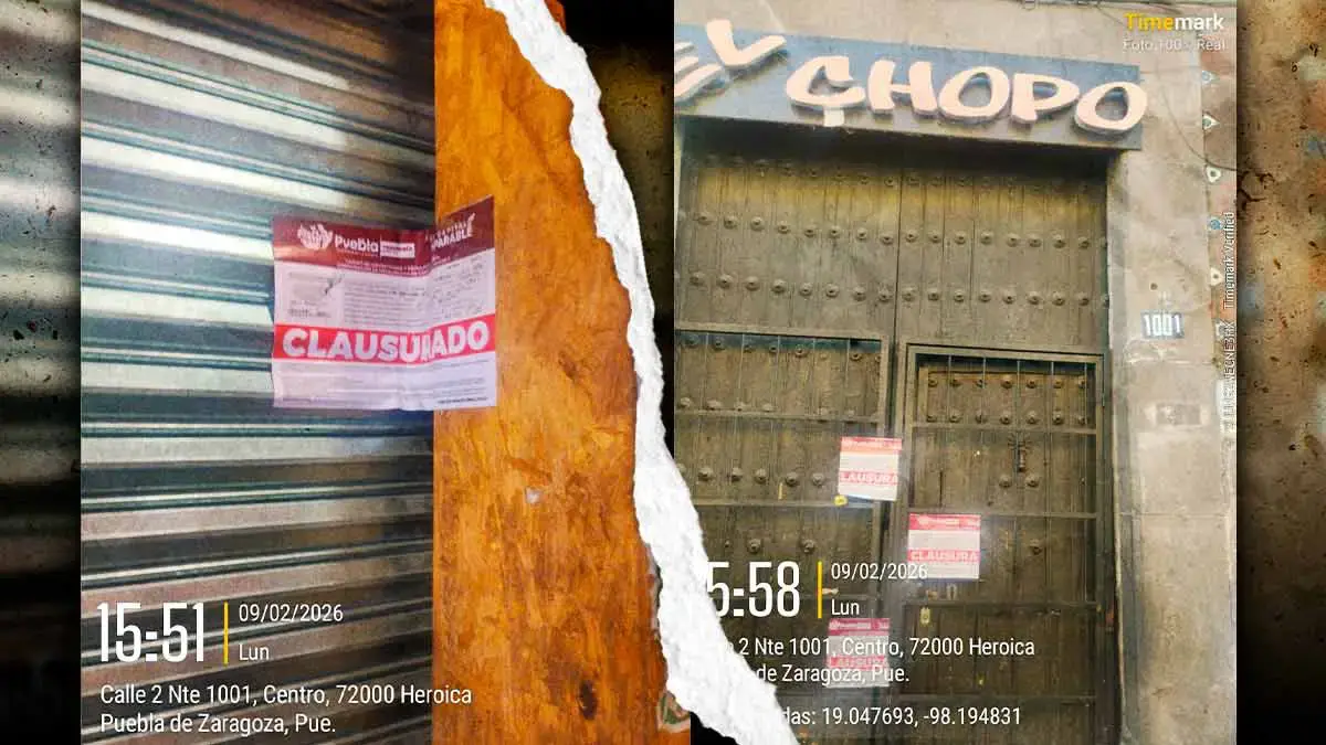 Ayuntamiento de Puebla clausura bar El Chopo en Puebla tras riña que dejó dos heridos