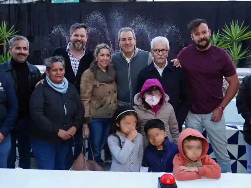 Inaugura Pepe Chedraui mantenimiento integral de la fuente en el Distribuidor Vial 485