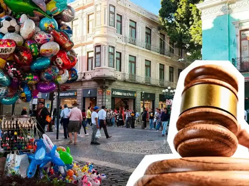 Globeros y vendedores de imágenes religiosas del Centro Histórico, protegidos por amparos: Segom Puebla