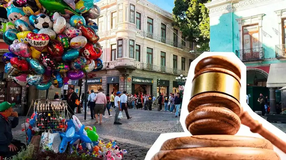 Globeros y vendedores de imágenes religiosas del Centro Histórico, protegidos por amparos: Segom Puebla