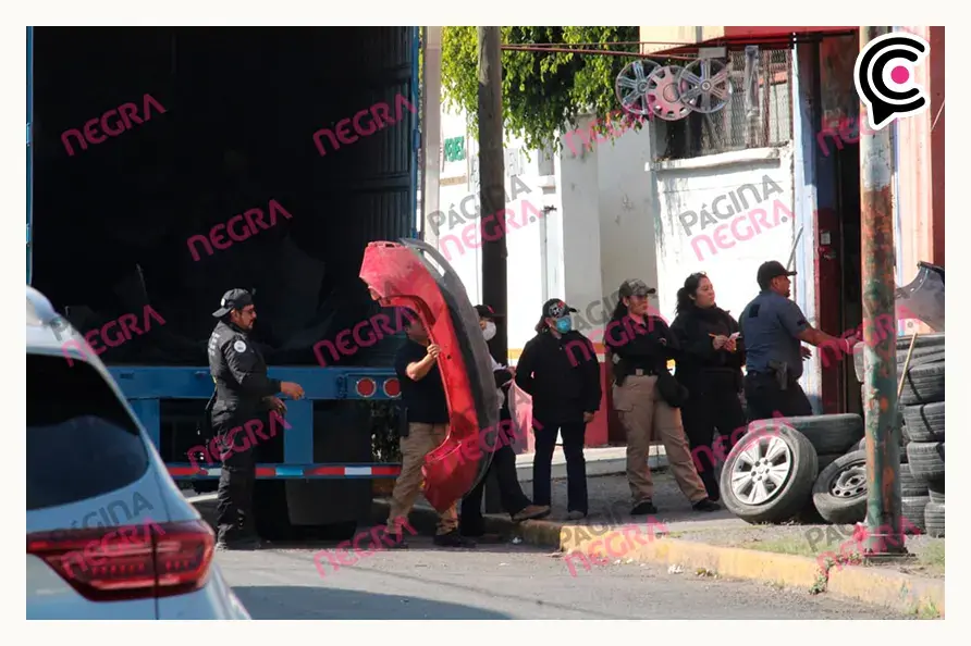 Fiscalía de Puebla asegura mercancía robada tras operativo en la 46 poniente
