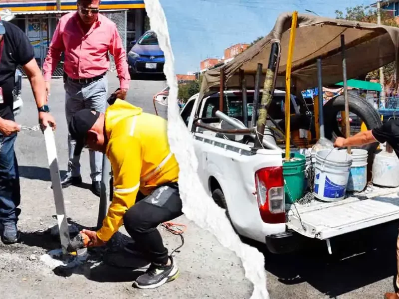 Ayuntamiento de Puebla retira estructuras ilegales en operativo de Agua Santa