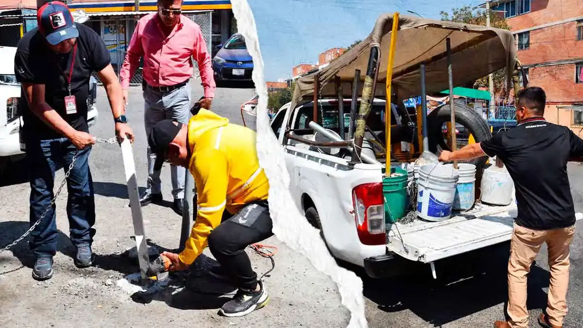 Ayuntamiento de Puebla retira estructuras ilegales en operativo de Agua Santa