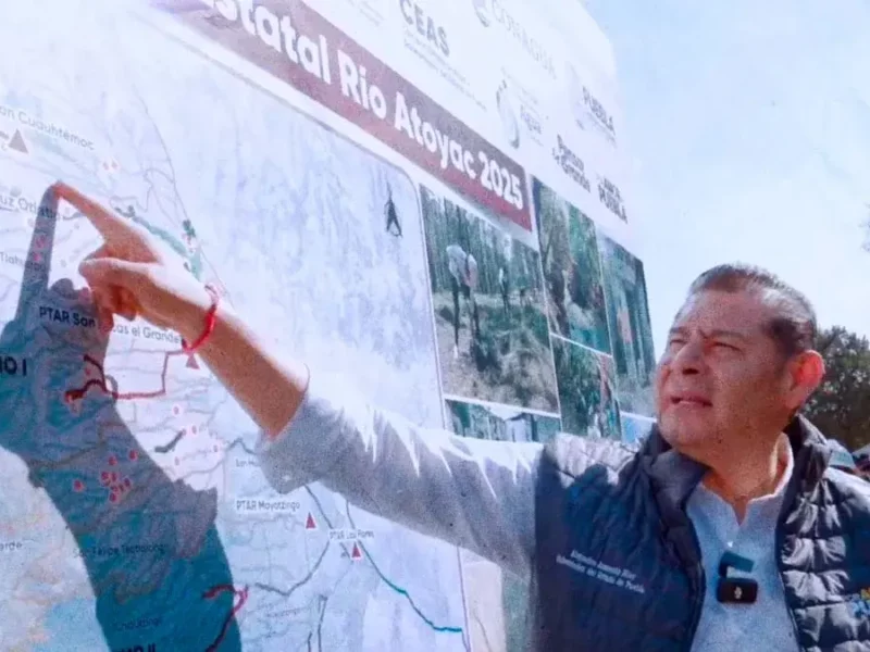 Alejandro Armenta recorre afluente del Río Nexapa desde Atlixco y hasta Izúcar de Matamoros