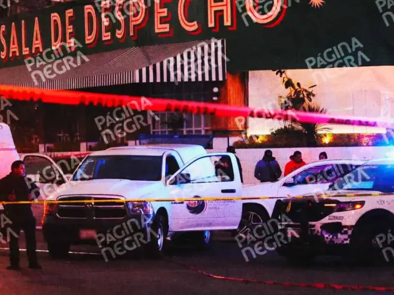 Balacera afuera de Sala de Despecho Angelópolis deja tres muertos en pleno 14 de febrero