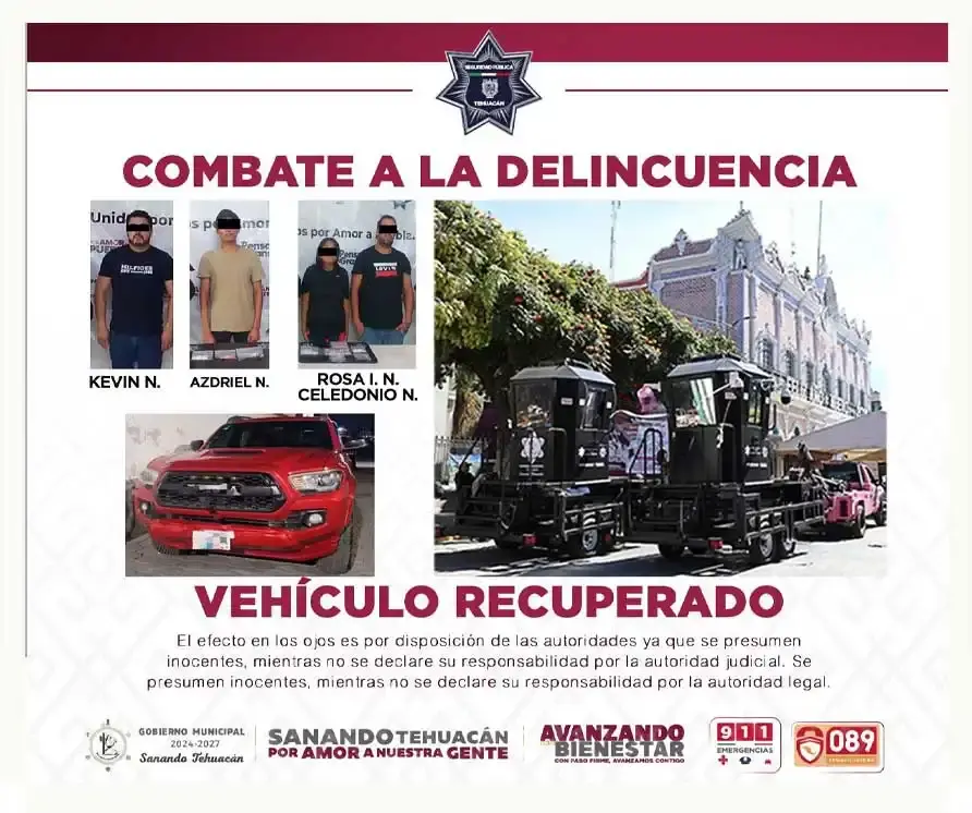 Caen presuntos narcomenudistas en operativos de vigilancia en Tehuacán
