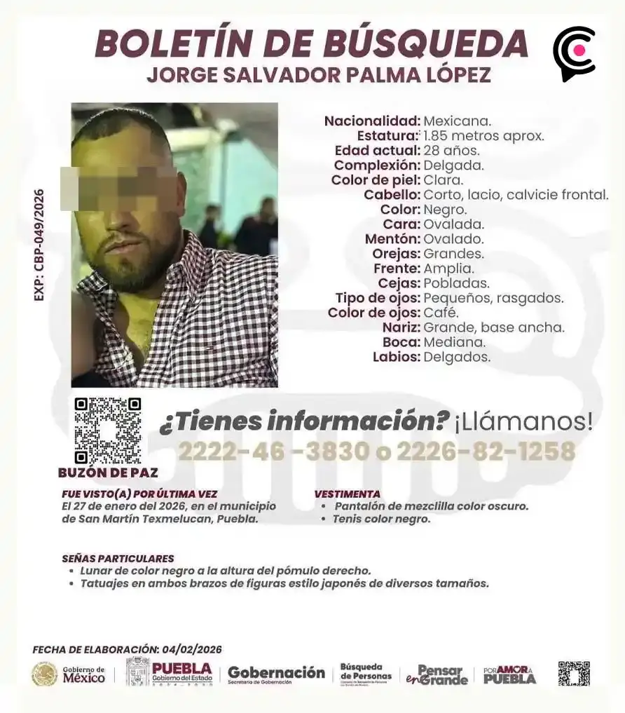 Operativa Barredora difunde mensaje con hombre "levantado" y advierte "limpia" en Texmelucan, Puebla