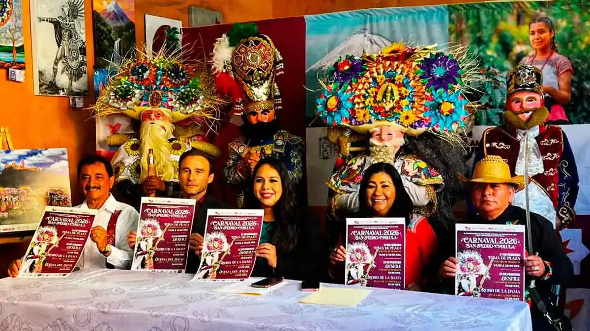Autoridades municipales regularán uso de mosquetones en Carnaval de San Pedro Cholula 2026