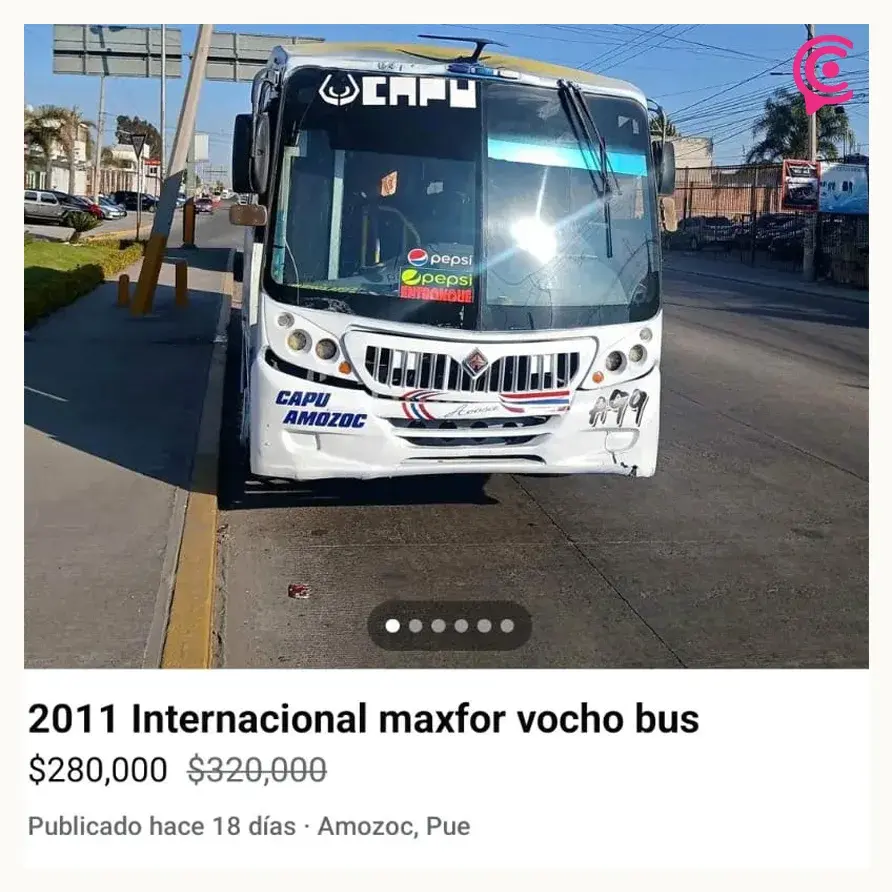 Operativos y sanciones contra transporte público en Puebla detonan venta de unidades y concesiones en Marketplace
