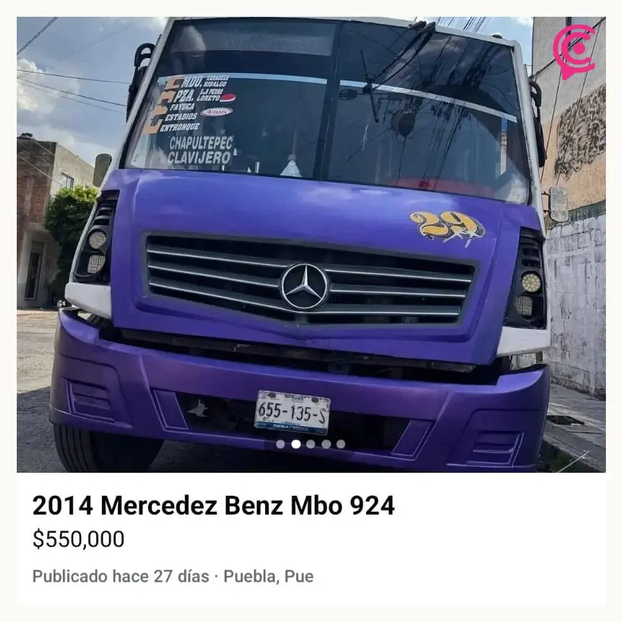 Operativos y sanciones contra transporte público en Puebla detonan venta de unidades y concesiones en Marketplace