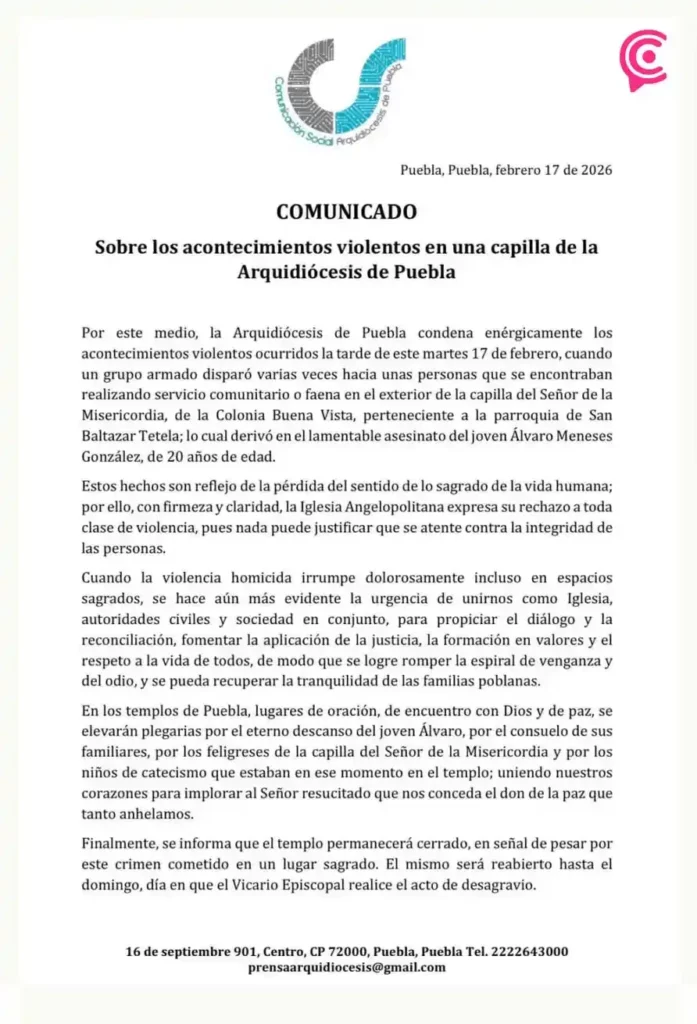 Ejecutan a joven mientras pintaba capilla en San Baltazar Tetela, Puebla