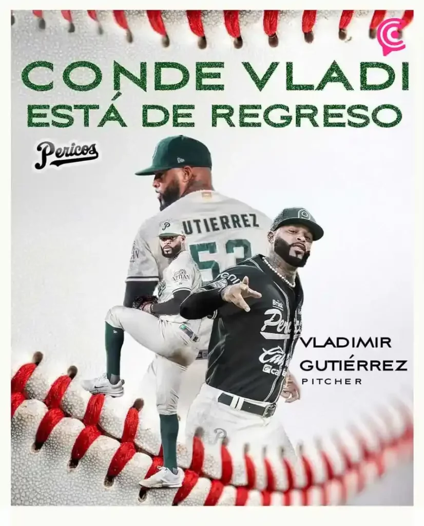 Vladimir Gutiérrez volverá a lanzar con Pericos de Puebla para la Temporada 2026