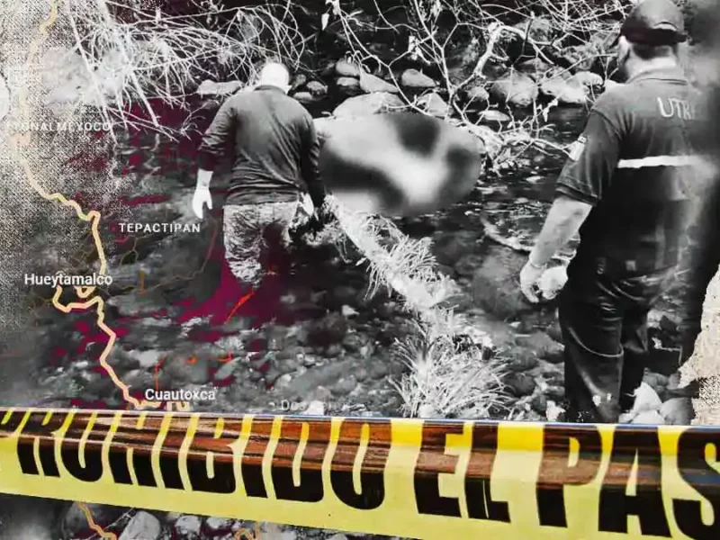 Encuentran cuerpo putrefacto de hombre en río de Hueytamalco, Puebla