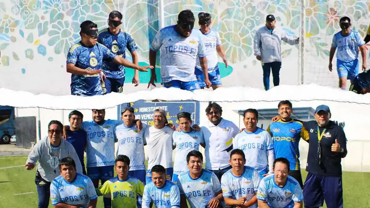 Topos FC mantiene el liderato en la Liga Nacional de Fútbol 5 para Ciegos 