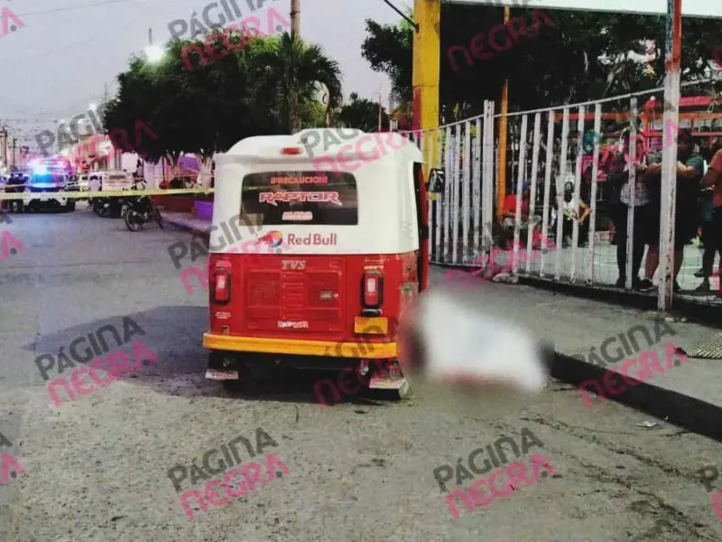 En aparente ataque directo, ejecutaron a mototaxista dentro de su unidad en Chietla, Puebla