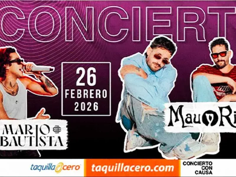 Mario Bautista y Mau y Ricky ofrecerán concierto con causa en la Anáhuac Puebla