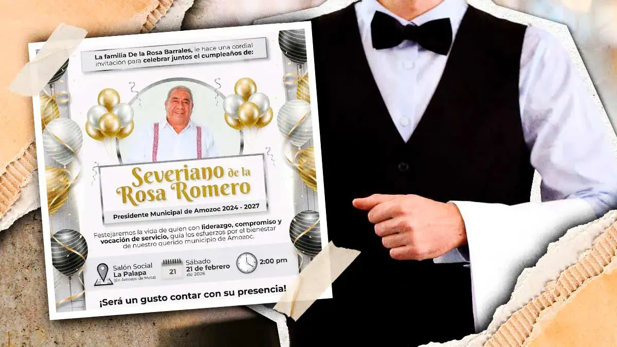Funcionarios denuncian que los invitaron como meseros a fiesta del alcalde de Amozoc, Severiano de la Rosa