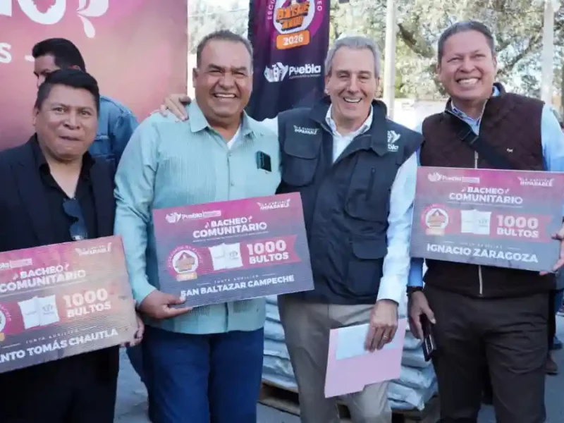 Impulsa Pepe Chedraui estrategia integral de bacheo en juntas auxiliares de la capital