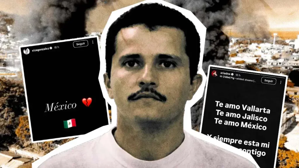 Famosos reaccionan a violencia en México tras muerte de El Mencho