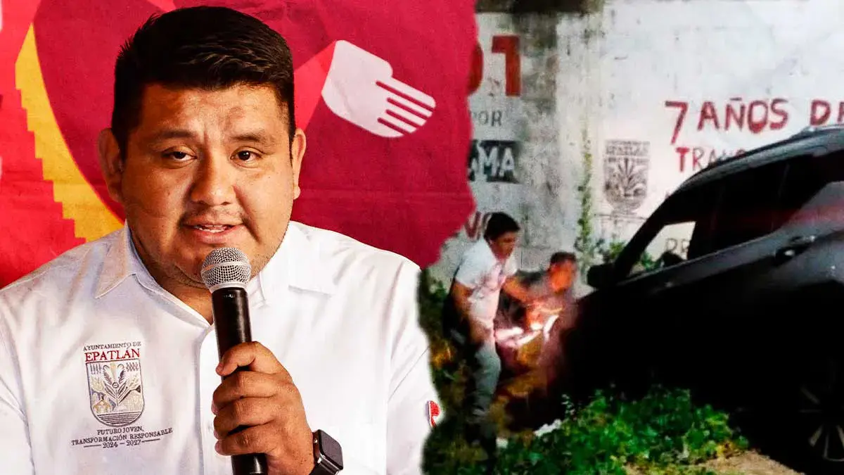 En completo estado de ebriedad, presidente de San Juan Epatlán choca contra una casa 