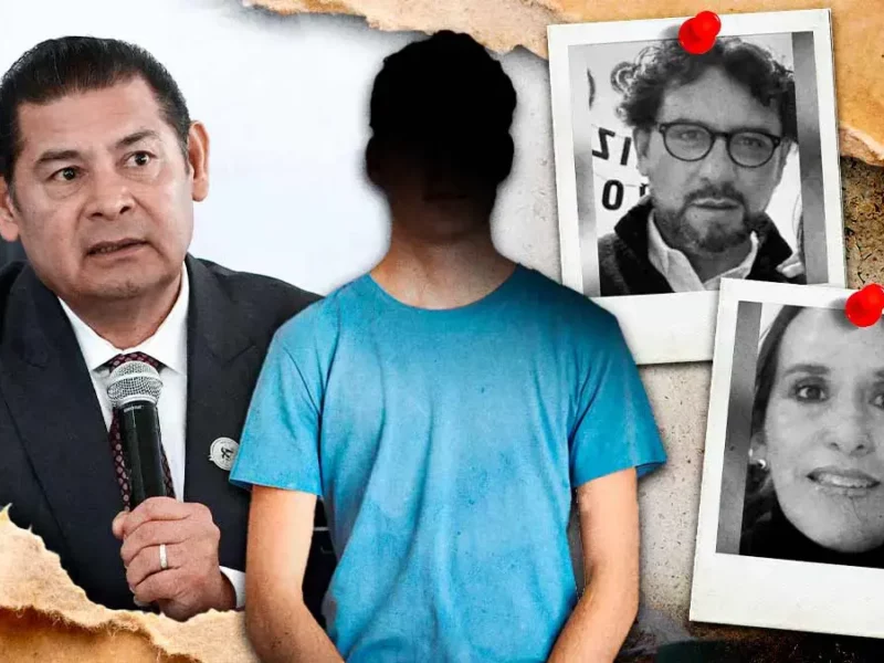 Alejandro Armenta se reunió con el hijo mayor de padres del Instituto Oriente, asesinados en Tlaxcala