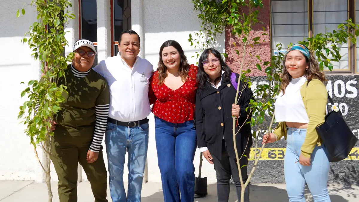 Alcalde Juan Manuel Alonso encabeza jornada de reforestación en Texmelucan