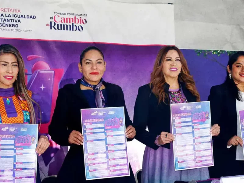 San Andrés Cholula presenta su agenda de actividades para el 8M