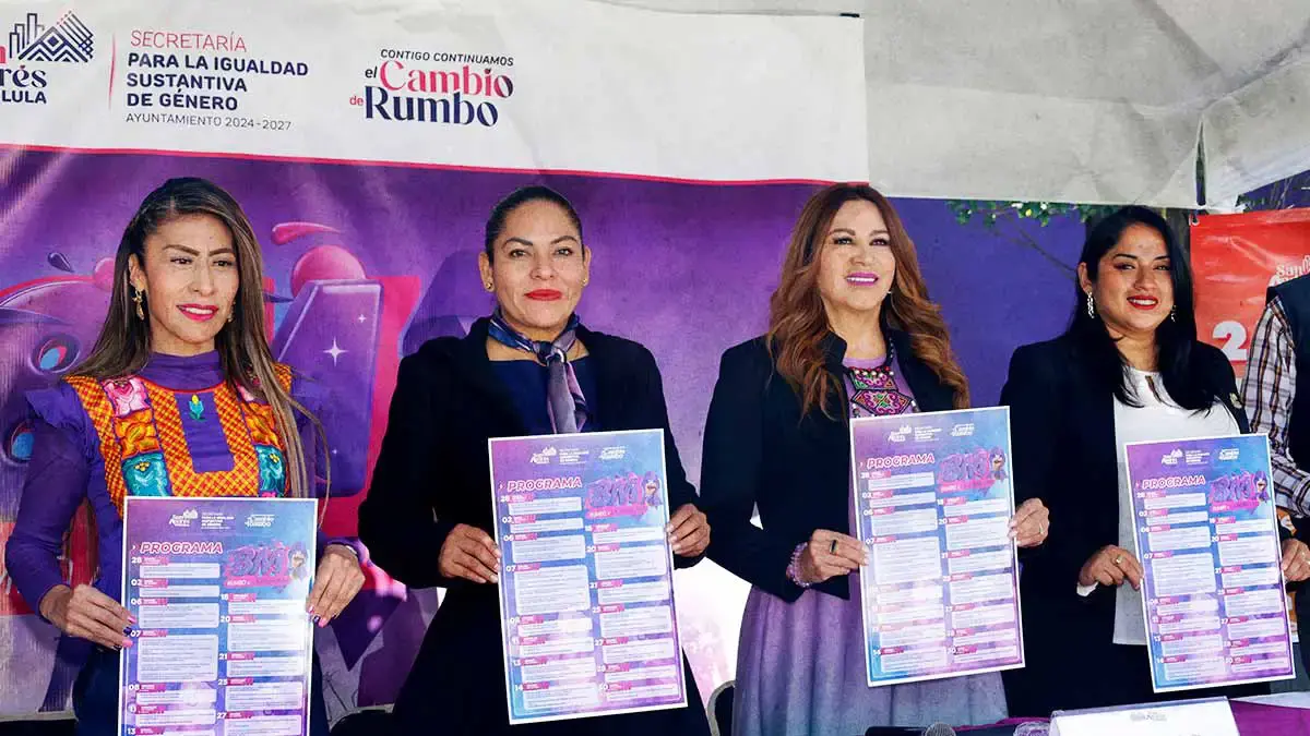 San Andrés Cholula presenta su agenda de actividades para el 8M