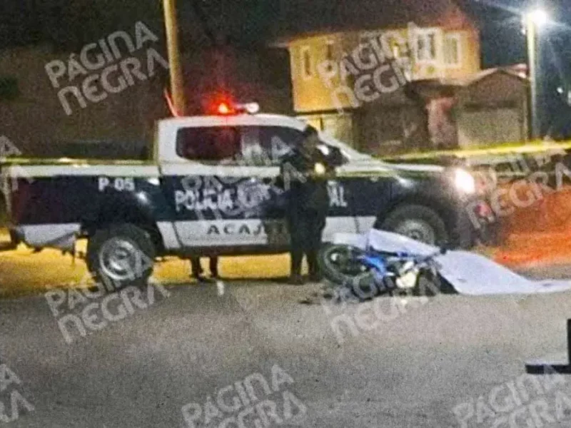 Sujetos en una camioneta mataron a balazos a un motociclista en Acajete, Puebla