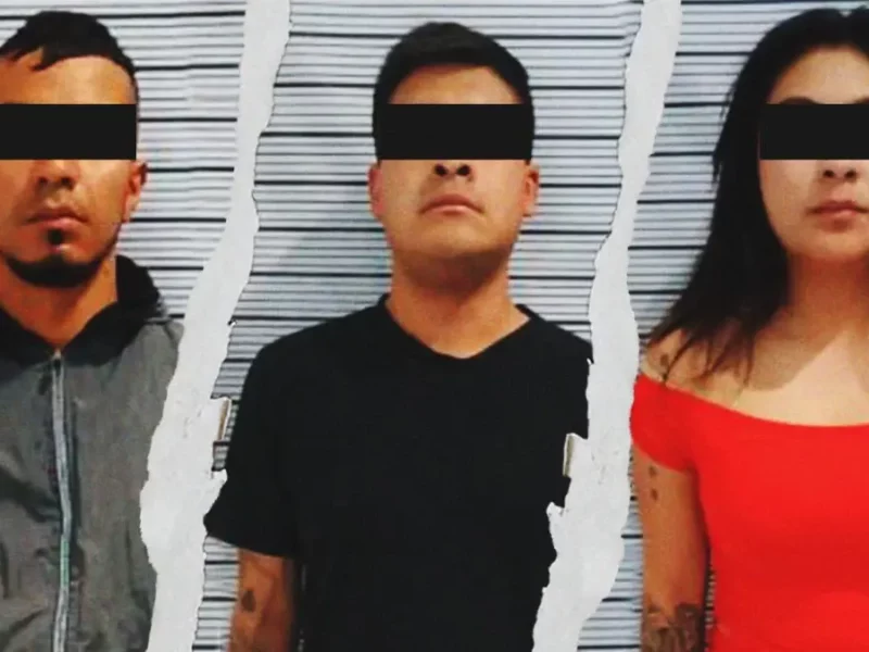 Detienen a tres de la Familia Michoacana en el Mercado Morelos; operaban extorsión y narcomenudeo
