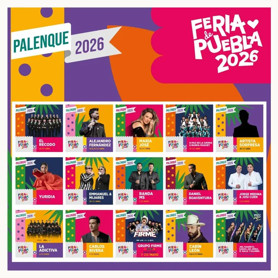 Grupo Firme logra lleno total en Palenque de Puebla 2026 y anuncia segunda fecha