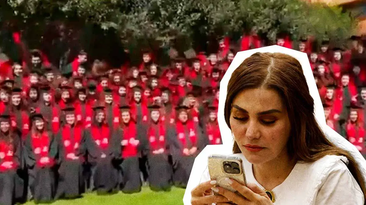 Nay Salvatori se burla del colapso de grada en graduación de Ibero Santa Fe