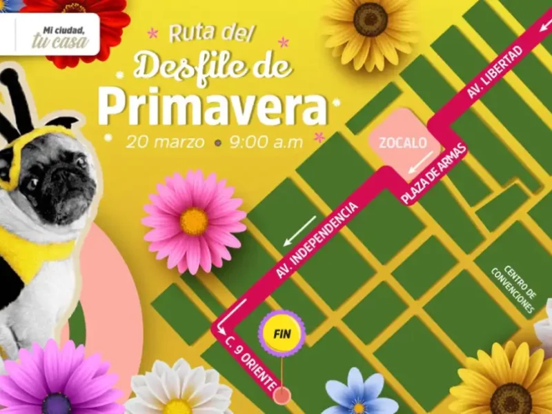 Ariadna Ayala impulsa en Atlixco el tradicional Desfile de Primavera lleno de color y tradición