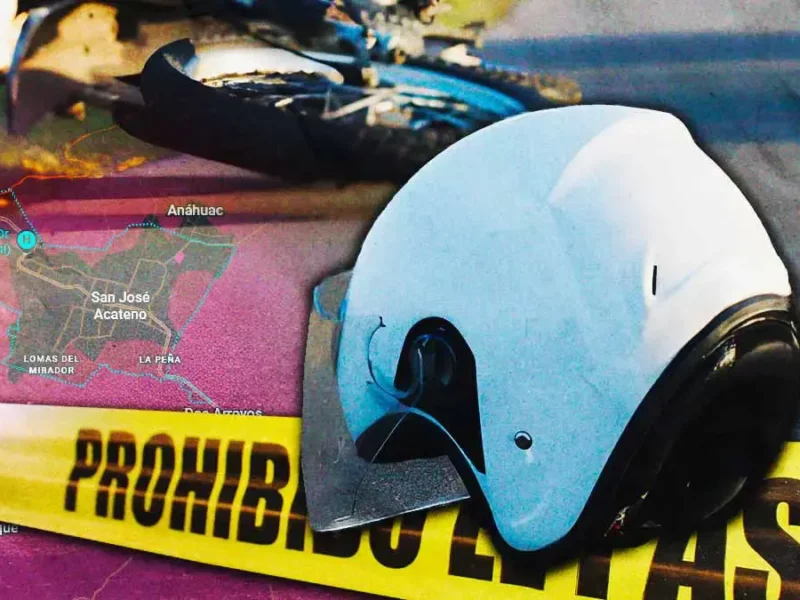 Jóvenes mueren tras accidente en motocicleta en San José Acateno