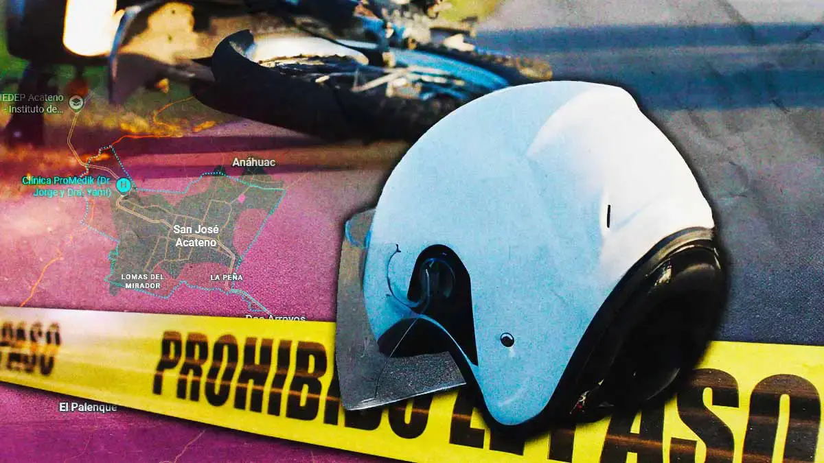 Jóvenes mueren tras accidente en motocicleta en San José Acateno