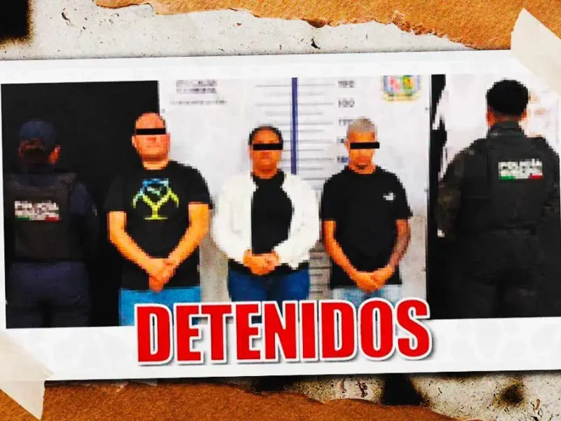 Detienen a tres extorsionadores en Zacatlán, Puebla; exigían a familia dos mil pesos diarios por “protección”