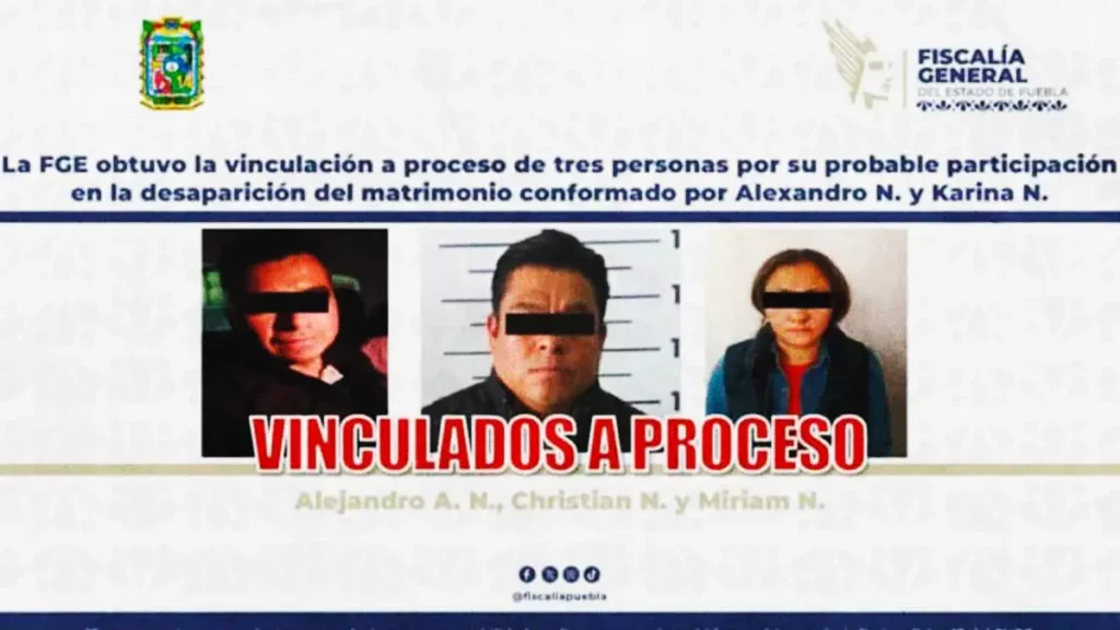 Fiscalías vinculan a proceso a cinco implicados en caso del matrimonio Tello Ruiz; descartan crimen organizado