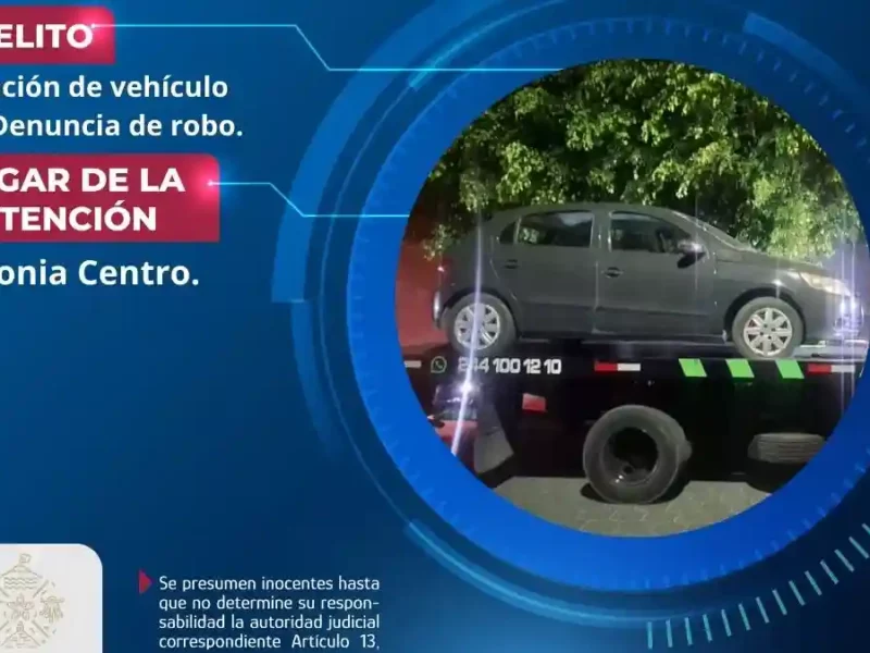 Secretaría de Seguridad Ciudadana de Atlixco recupera vehículo con predenuncia de robo