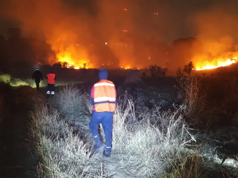 Atención inmediata de autoridades municipales y estatales evita mayores afectaciones por incendios en el Cerro Zapotecas