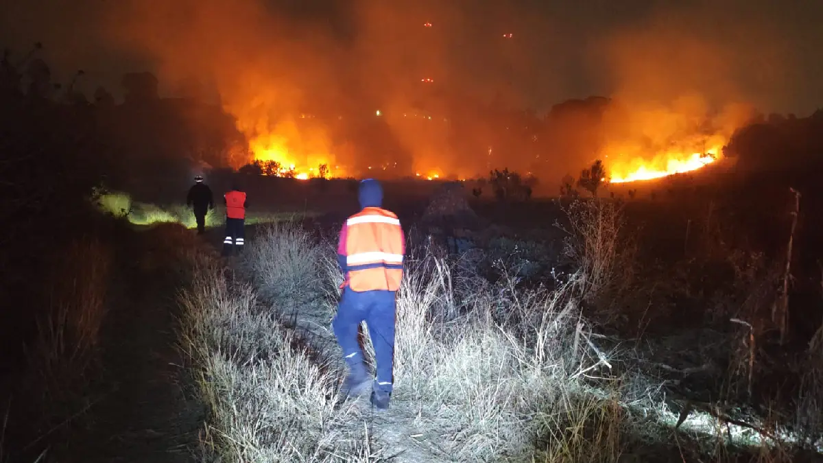 Atención inmediata de autoridades municipales y estatales evita mayores afectaciones por incendios en el Cerro Zapotecas
