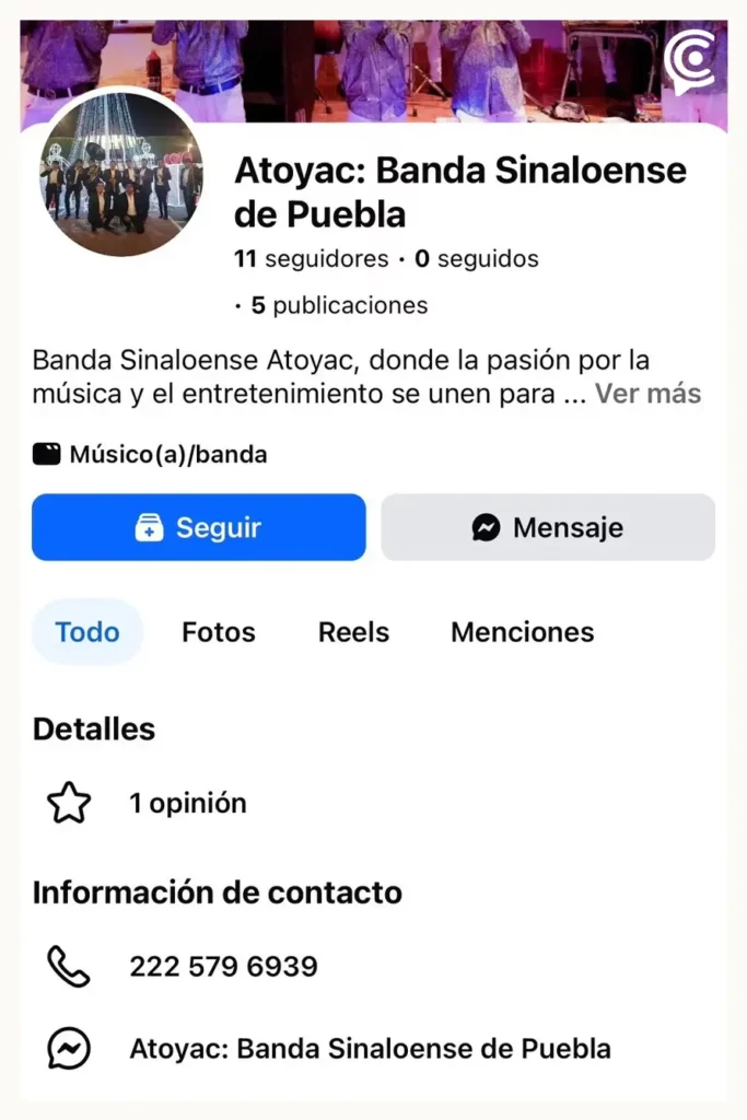 Denuncian fraude de Banda Sinaloense Atoyac; los contrataron para boda en Puebla y no se presentaron