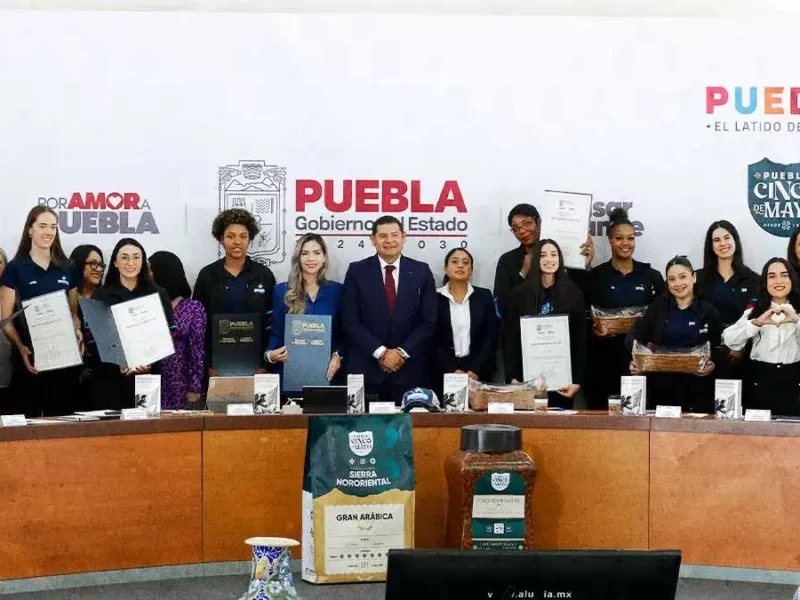Guerreras de Puebla reciben reconocimiento del Gobierno Estatal