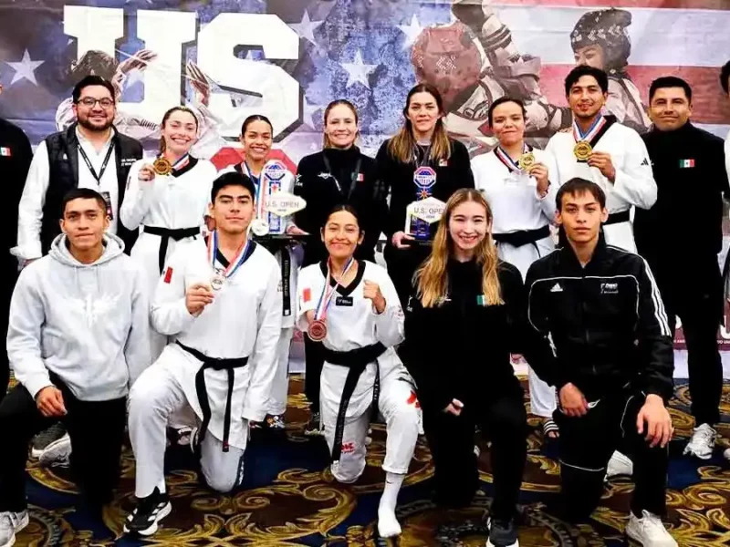 Delegación mexicana brilla en el Abierto de Estados Unidos de Parataekwondo con siete medallas