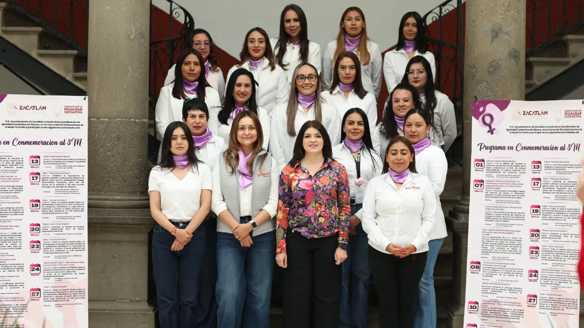 Ayuntamiento de Zacatlán presenta las actividades del Mes de la Mujer; destaca la Carrera del 8M