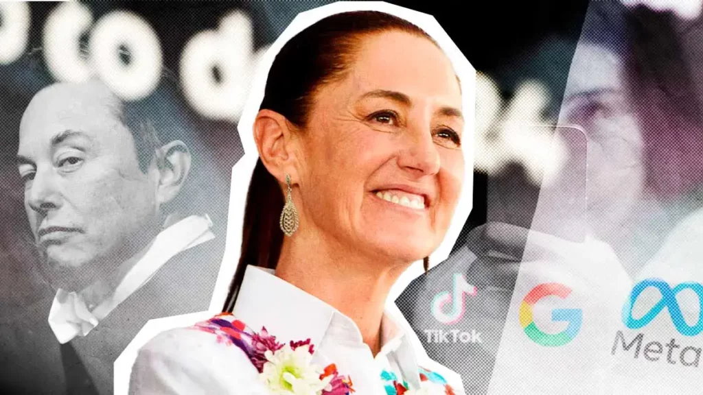 Claudia Sheinbaum pacta con Google, Meta y TikTok contra violencia digital; Elon Musk rechaza unirse