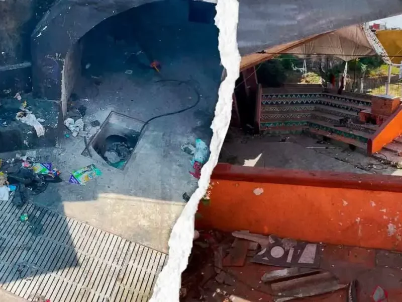 Teatro José Recek Saade, espacio del arte urbano, luce abandonado y lleno de basura