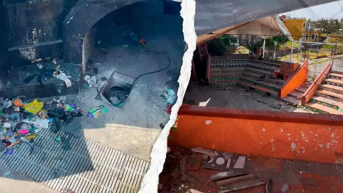 Teatro José Recek Saade, espacio del arte urbano, luce abandonado y lleno de basura