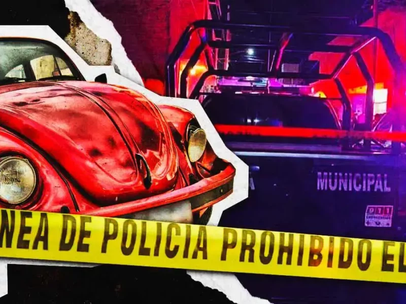Matan a presunto narcomenudista dentro de su vocho frente a su pareja en Tehuacán, Puebla
