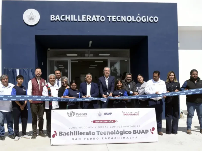 Inaugura BUAP edificio del Bachillerato Tecnológico San Pedro Zacachimalpa