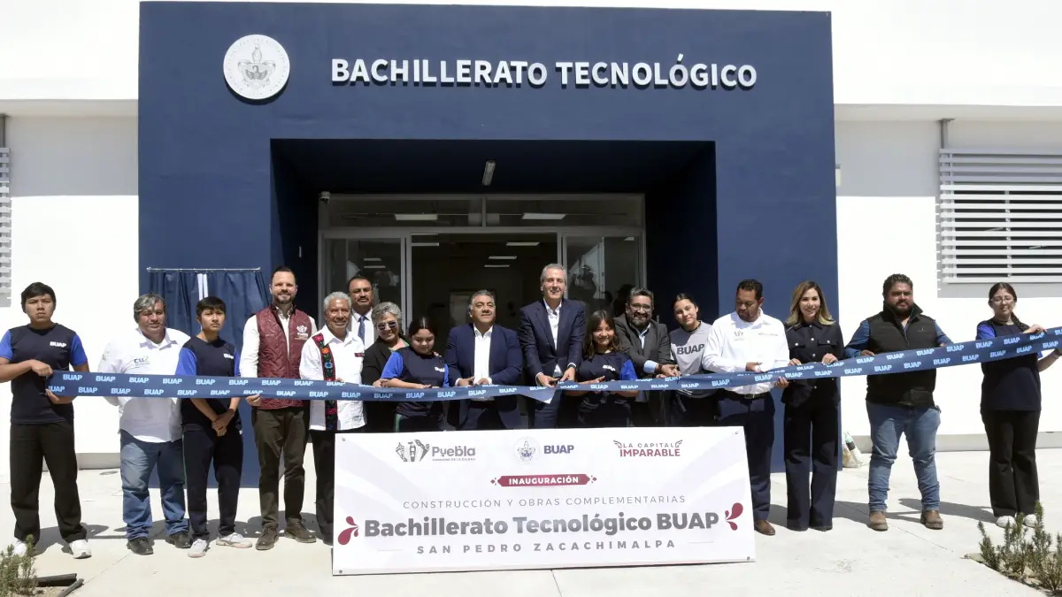 Inaugura BUAP edificio del Bachillerato Tecnológico San Pedro Zacachimalpa